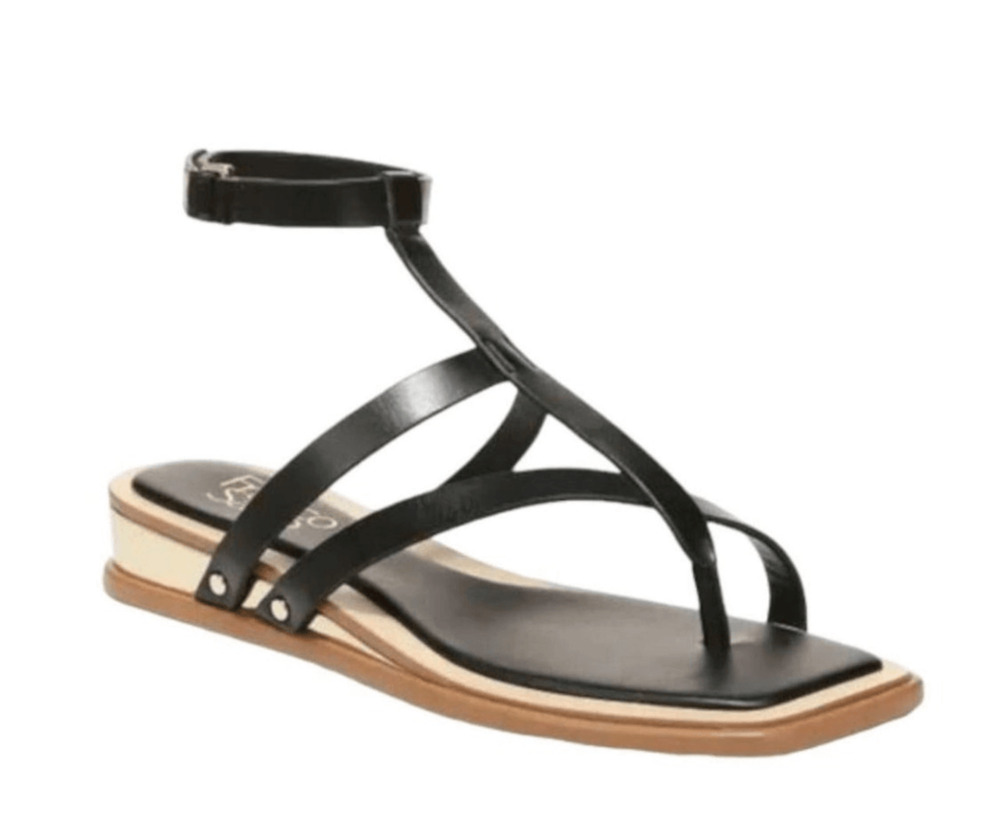 Brand New Franco Sarto Sybil Strappy Faux Leather Sandal Women’s Size 5.5